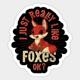 Funny Fox Lover Nature Wildlife Forest Animal Fox Sticker